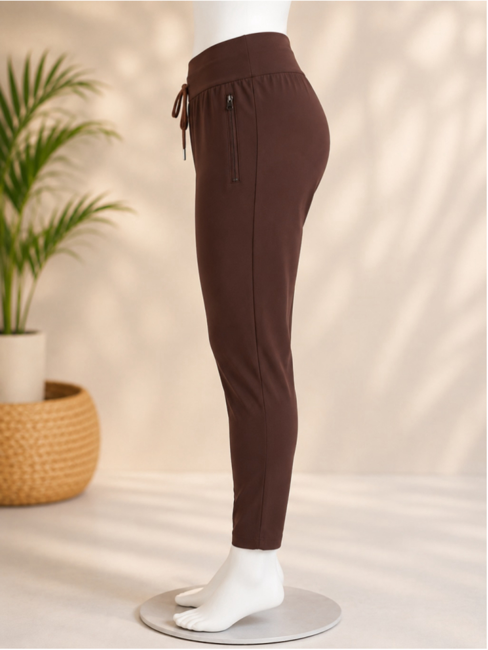 Old Navy High-Waisted PowerSoft Jogger Pants Espresso Brown – Size S - Picture 7 of 8